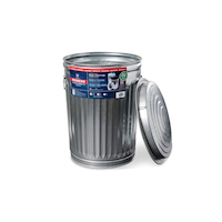 Behrens Galvanized Steel Circular Multi-Purpose Garbage Can, 75-L (19.8 US gal) Composite_or_Mixed