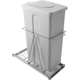Pull-Out Trash Bin With Lid, 15-L Front_Angled_Right