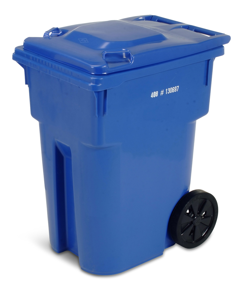 Plastic Rectangular Wheeled Compost Bin/Recycling Bin/Garbage Can