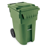 IPL Mastercart Plastic Rectangular Wheeled Compost Bin/Recycling Bin, Assorted Colours, 360-L Front_Angled_Right