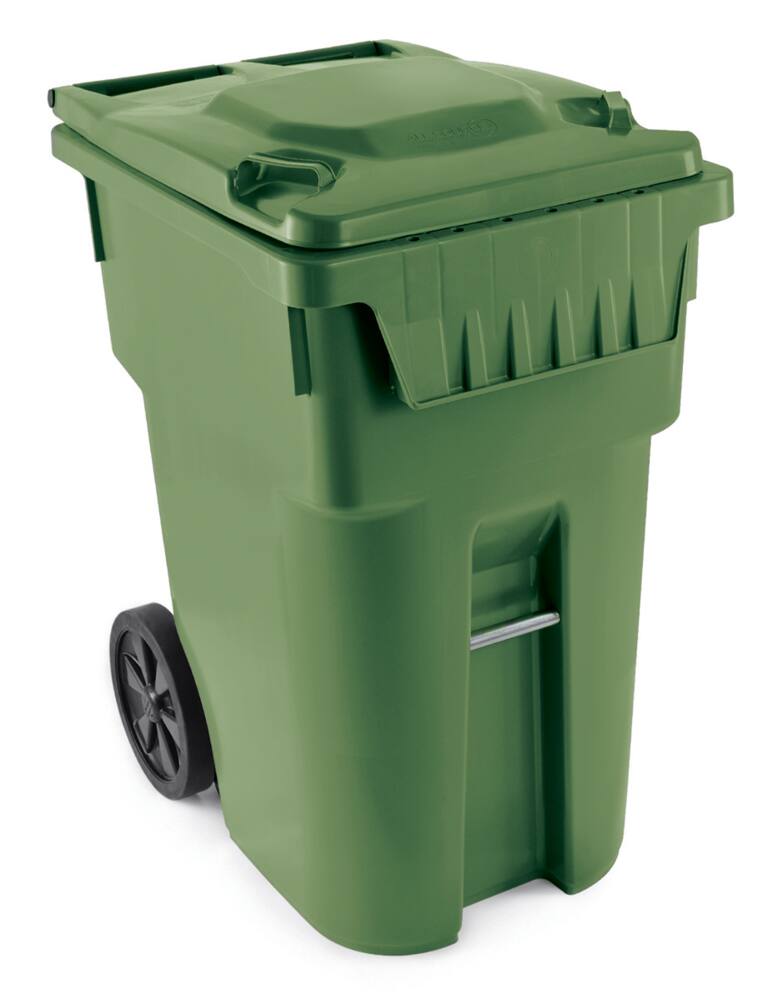 Plastic Rectangular Wheeled Compost Bin/Recycling Bin, Assorted Colours