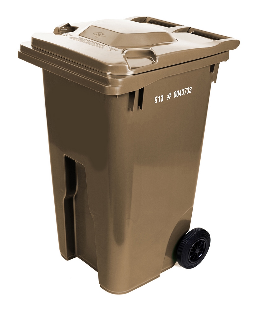 Plastic Rectangular Wheeled Compost Bin, Brown, 242L Canadian Tire
