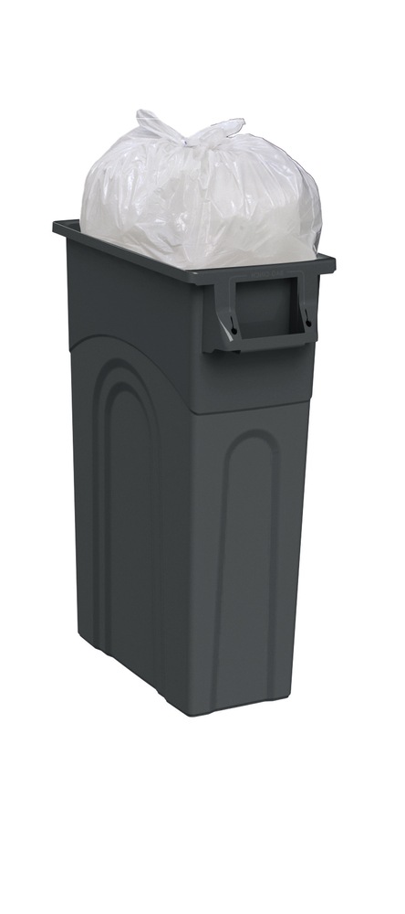 Plastic Tall Slim Rectangular Garbage Can, Black, 87L Canadian Tire