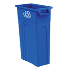 simplehuman Code V 4.7-Gallons Blue Outdoor Plastic Recycling