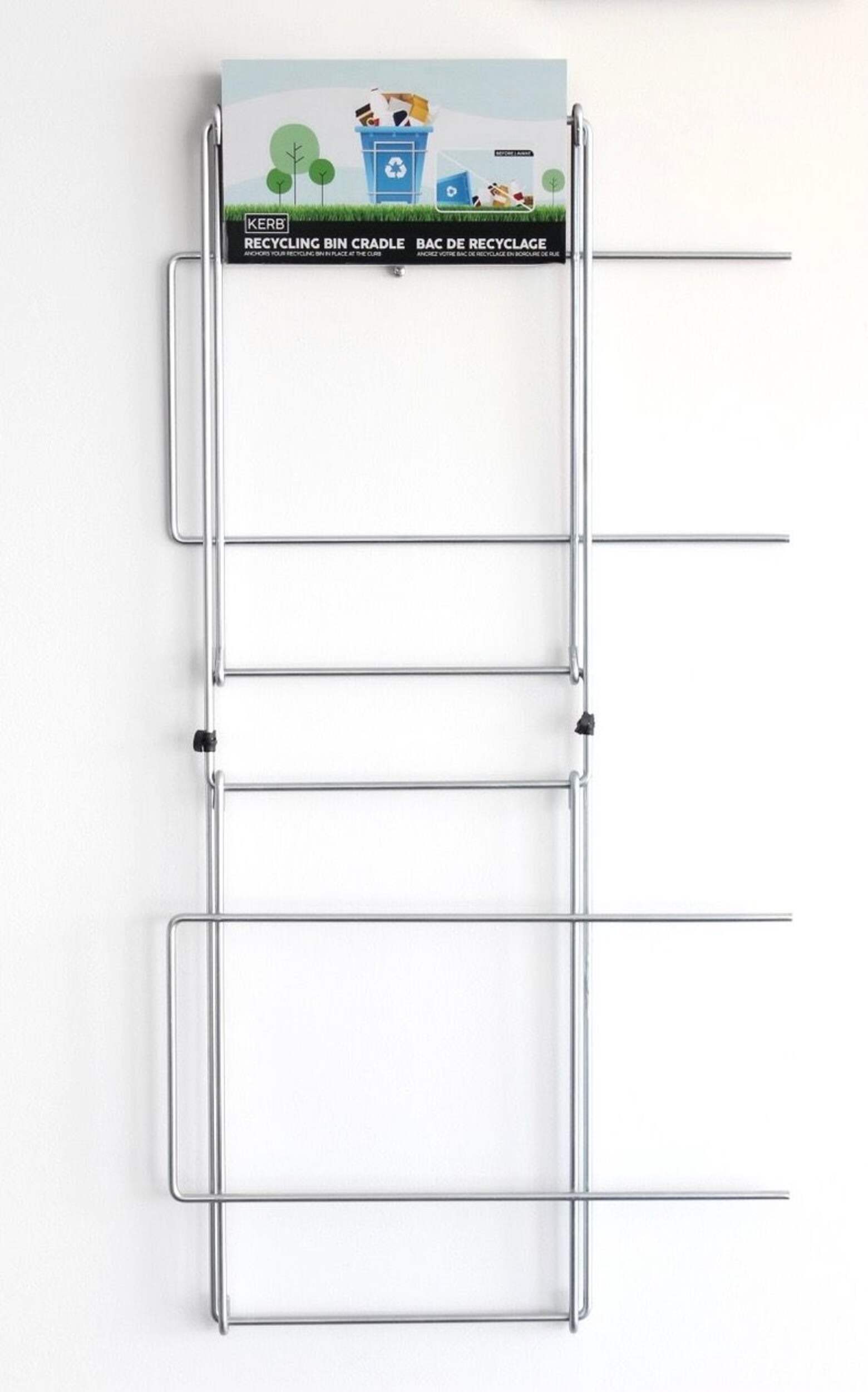 Kerb Galvanized Metal Recycle Bin Cradle for use with Recycling Bins 59-L to 90-L Overhead_Plunge