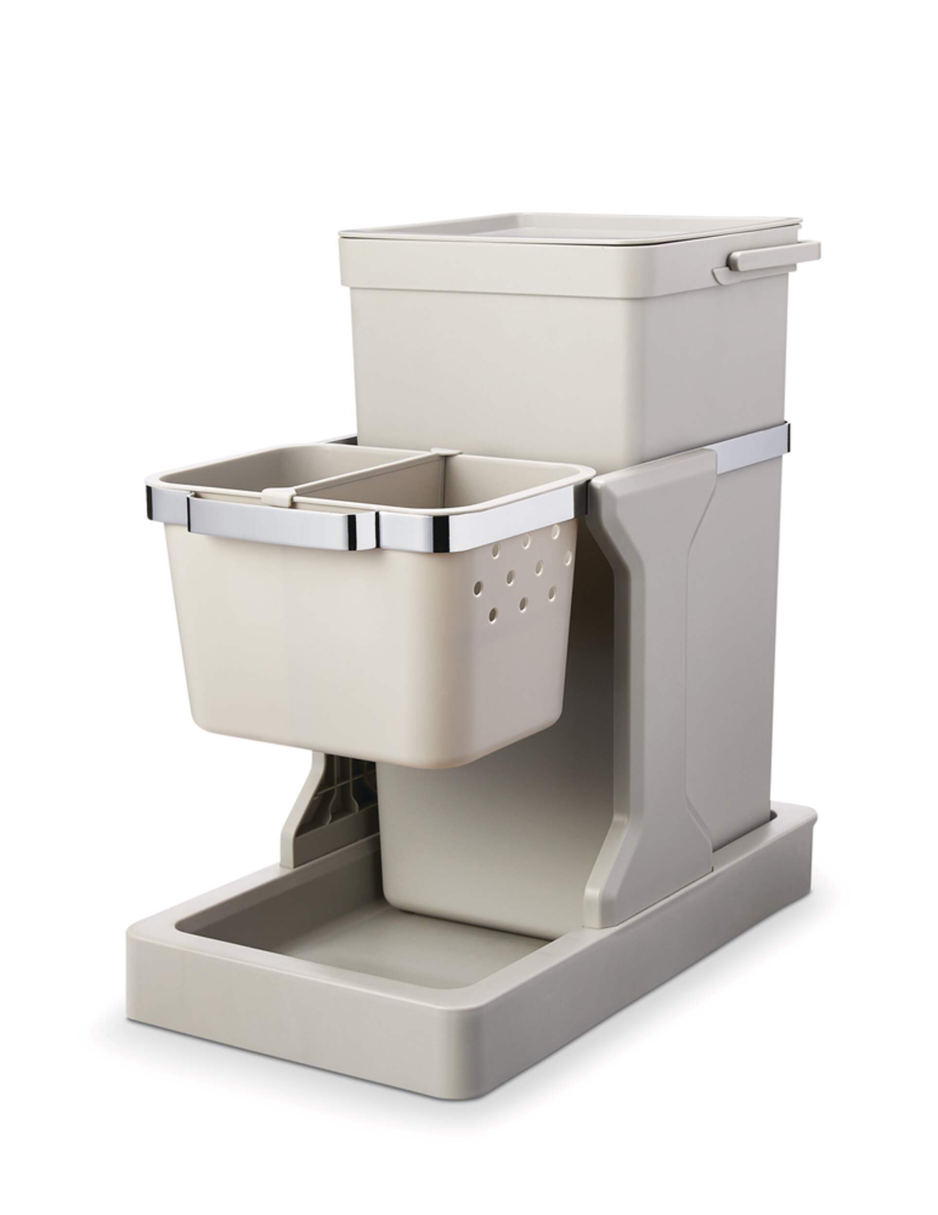 type A Single Pull-Out Storage Bin Front_Three_Fourths_Angled_Left