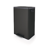 type A Wide Stainless Steel Step Trash/Garbage Bin, 45-L Front_Three_Fourths_Angled_Left