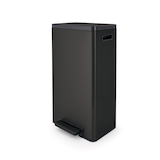 type A Wide Stainless Steel Step Trash/Garbage Bin, 30-L Front_Three_Fourths_Angled_Left