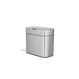 simplehuman Stainless Steel Compost Bin Front_Angled_Left