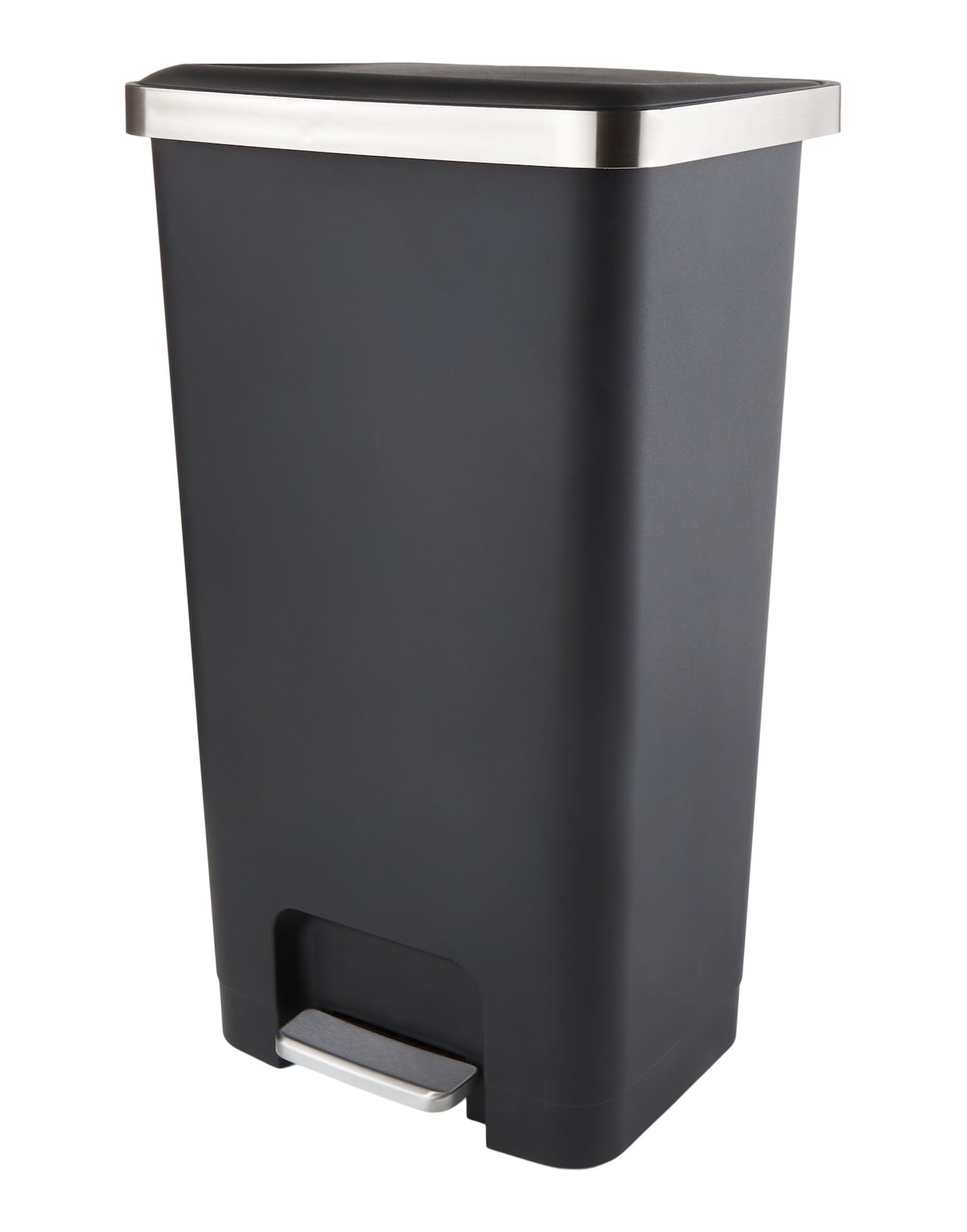 Type A Wide Black Resin Garbage Can, 45L Canadian Tire