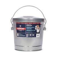 Behrens Galvanized Steel Multi-Use/Garbage Can with Locking Lid, 22-L (6 US gal)