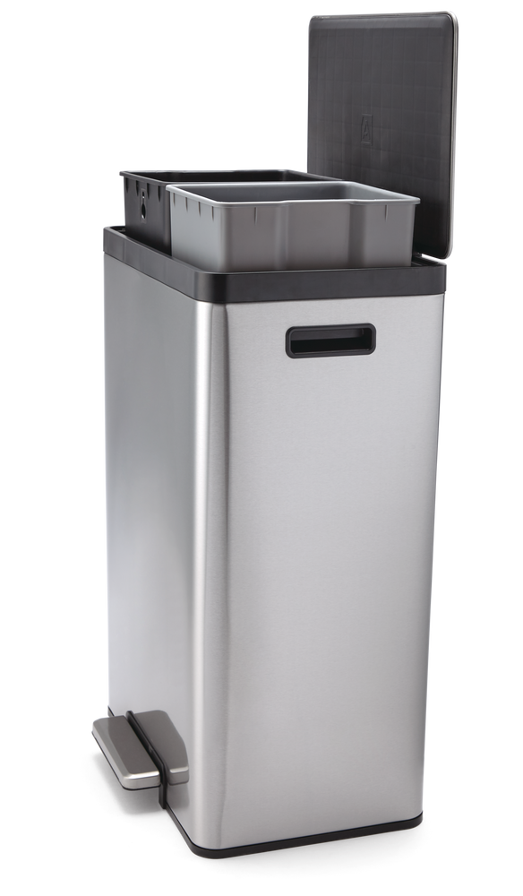 Type A Stainless Steel Rectangular Dual Compartment Garbage Can 2 X 20   Type 20l 20l Stainless Steel Bin 408b7afe 206a 4c08 Af10 A73dfead0f5b 