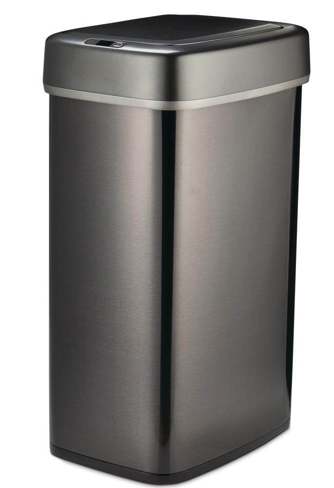 type A Narrow Stainless Steel Rectangular Motion Sensor Lid Garbage Can