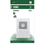 Shark HEPA Replacement Vacuum Cleaner Bags, Style EP754C, 3-pk Front_Flat