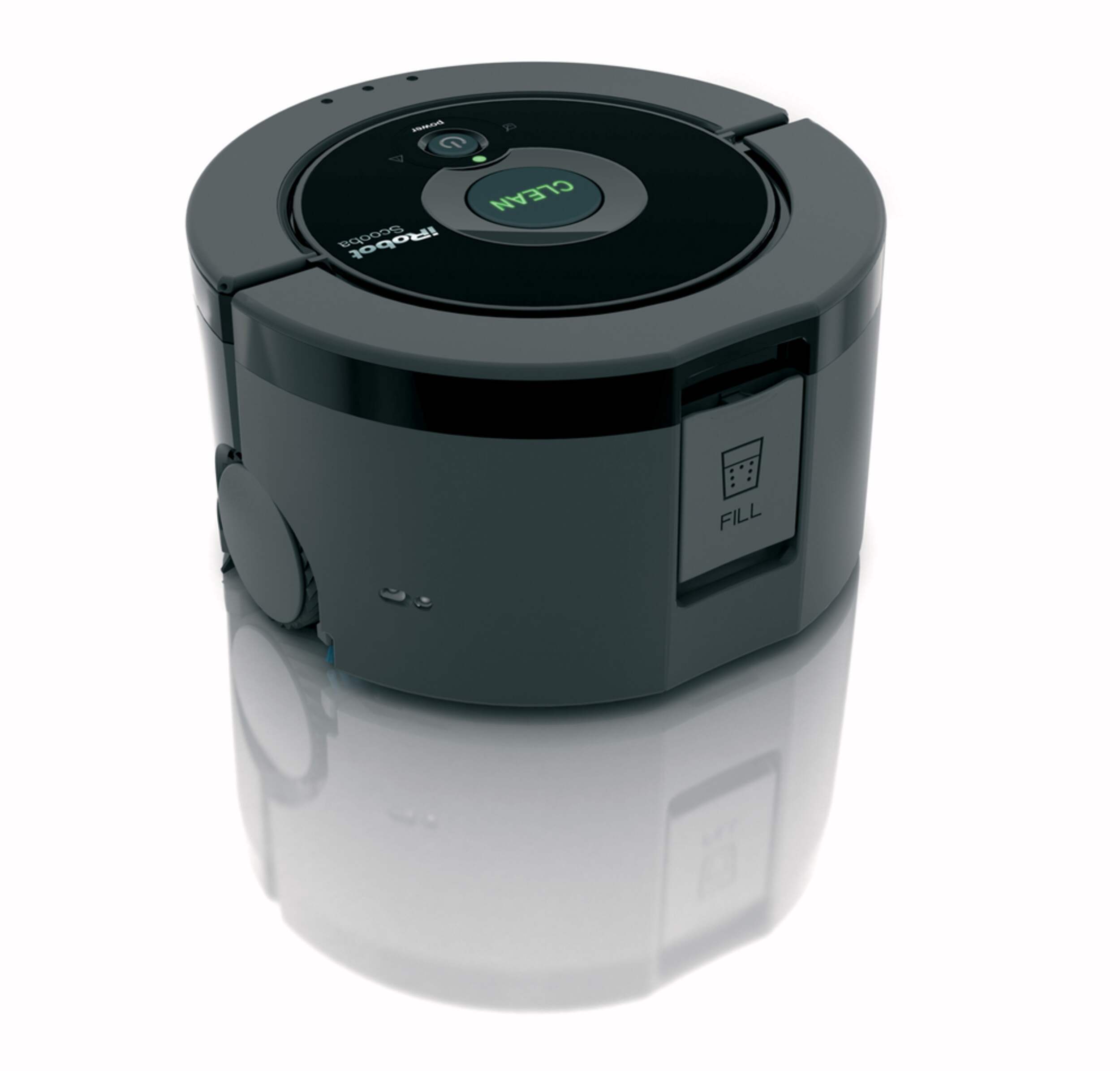 iRobot Scooba 230 Robotic Floor Washer, Black Overhead_Plunge