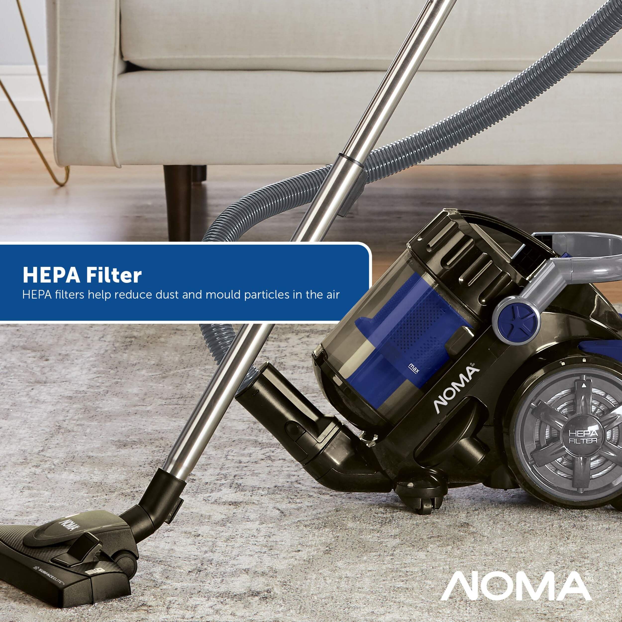 NOMA SurfaceElite™ High Power Bagless Corded Upright Vacuum Cleaner