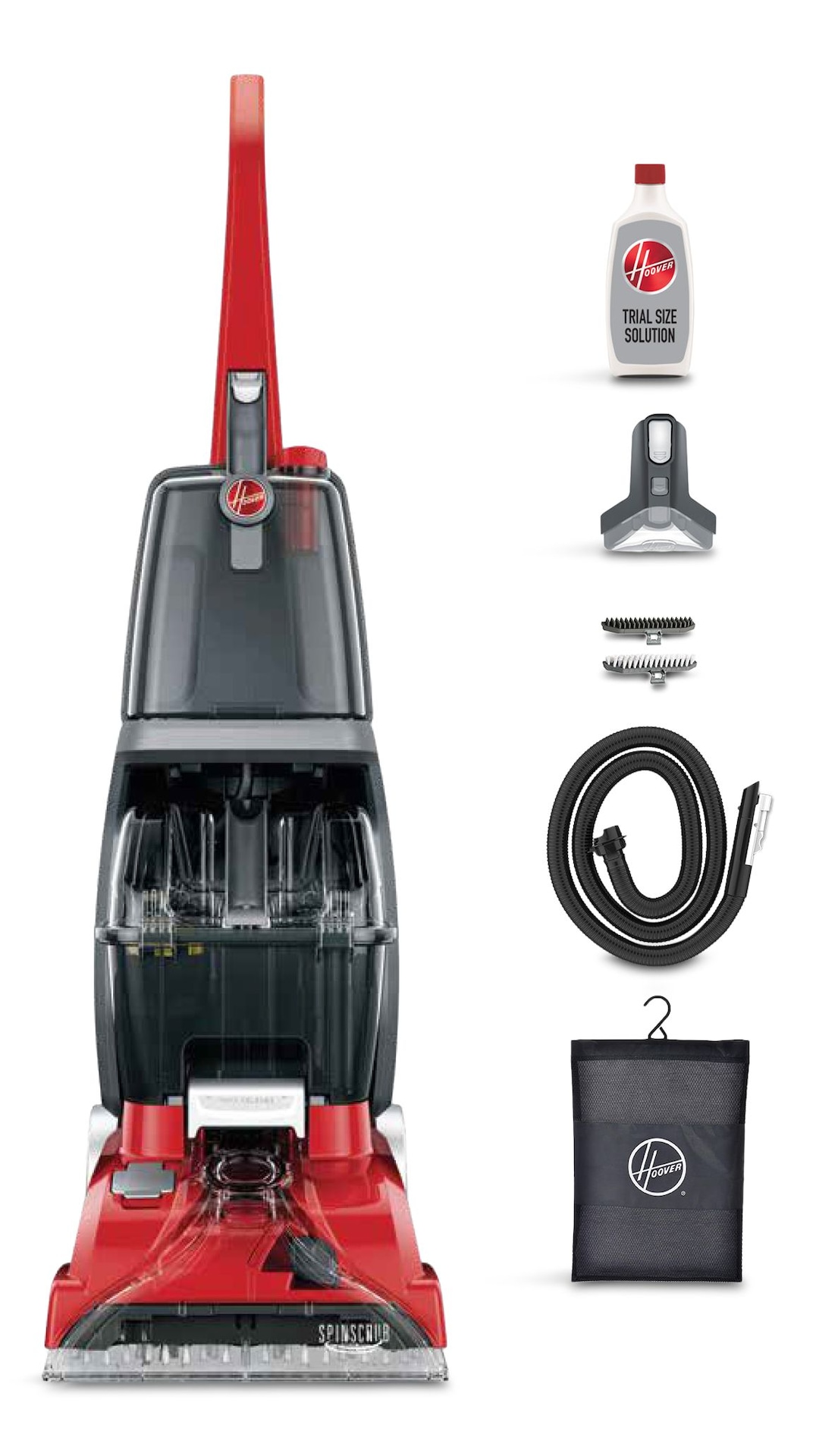 Hoover Power Scrub Pet Plus Full Size Corded Carpet Deep Cleaner Vacuum