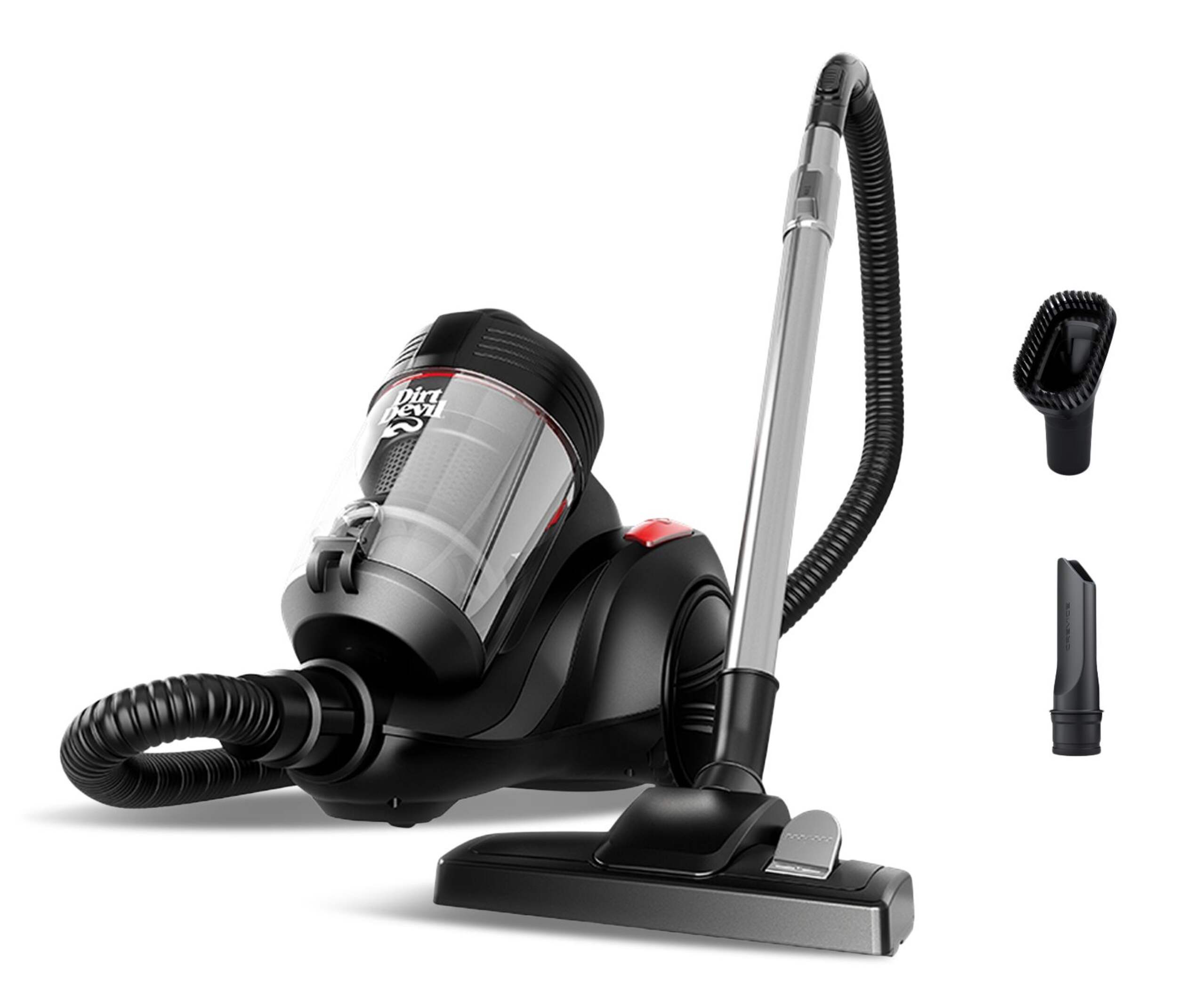 Dirt Devil Multi-Surface Bagless Canister Vacuum Front_Three_Fourths_Angled_Left