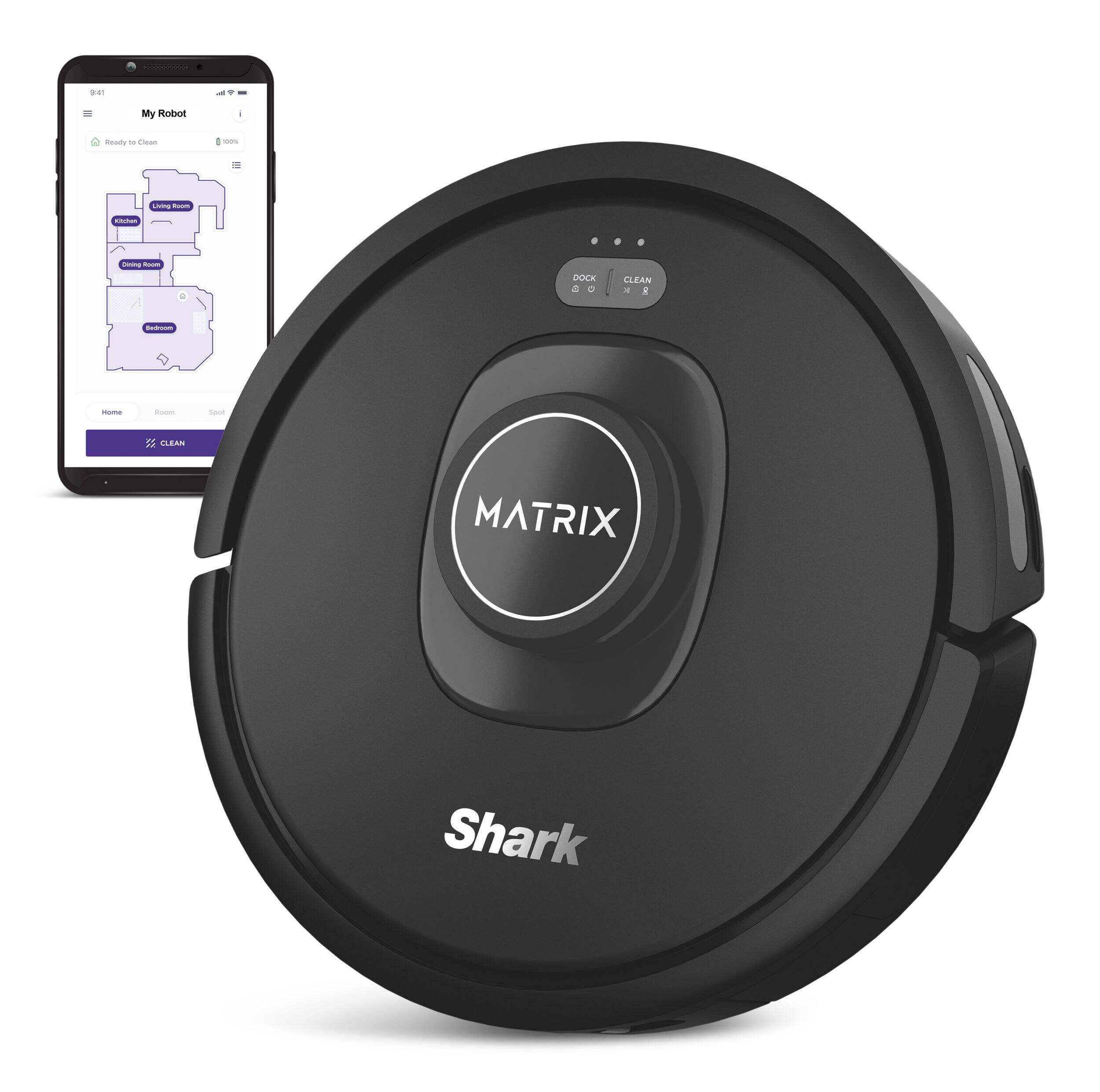 Shark Matrix™ Robot Cordless Vacuum with Self-Cleaning Brush Roll (RV2310CA) Composite_or_Mixed
