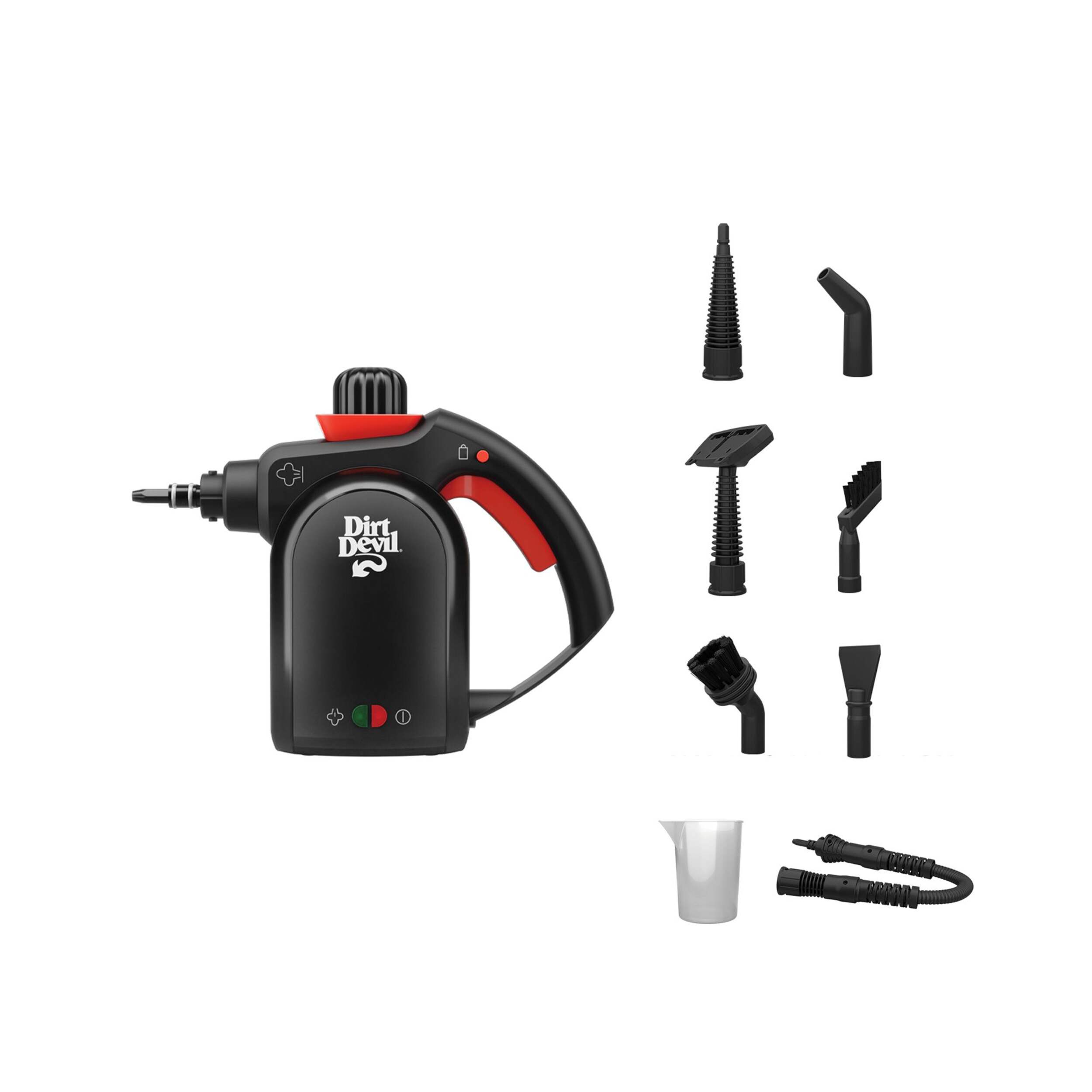 Dirt Devil Handheld Portable Steam Cleaner, Multi-surface, 7-in-1 Specialized Attachment Kit Front_Flat