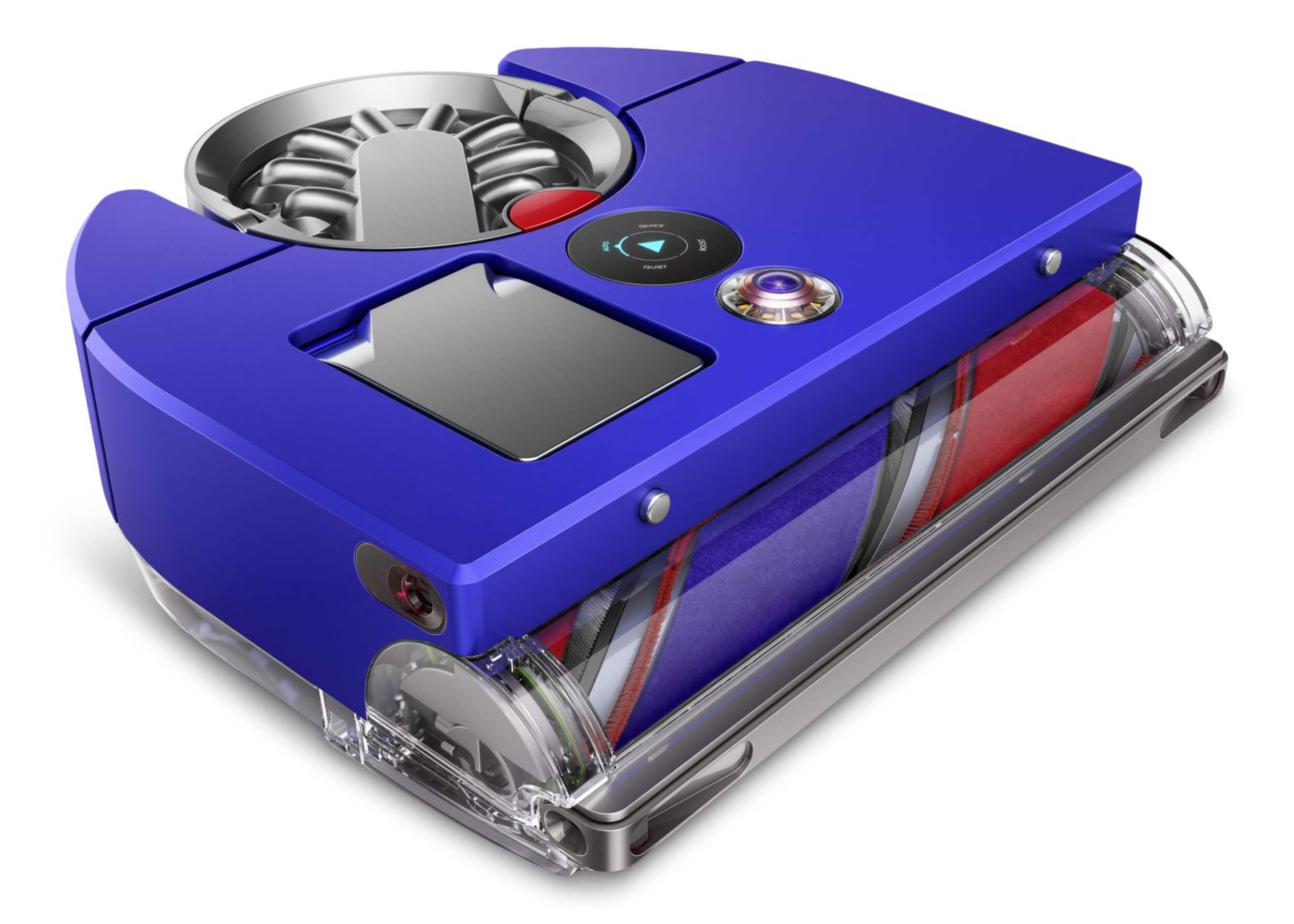 Dyson 360 Vis Nav™ Robot Vacuum, Blue/Nickel, Advanced Navigation, Powerful Suction Front_Three_Fourths_Angled_Right