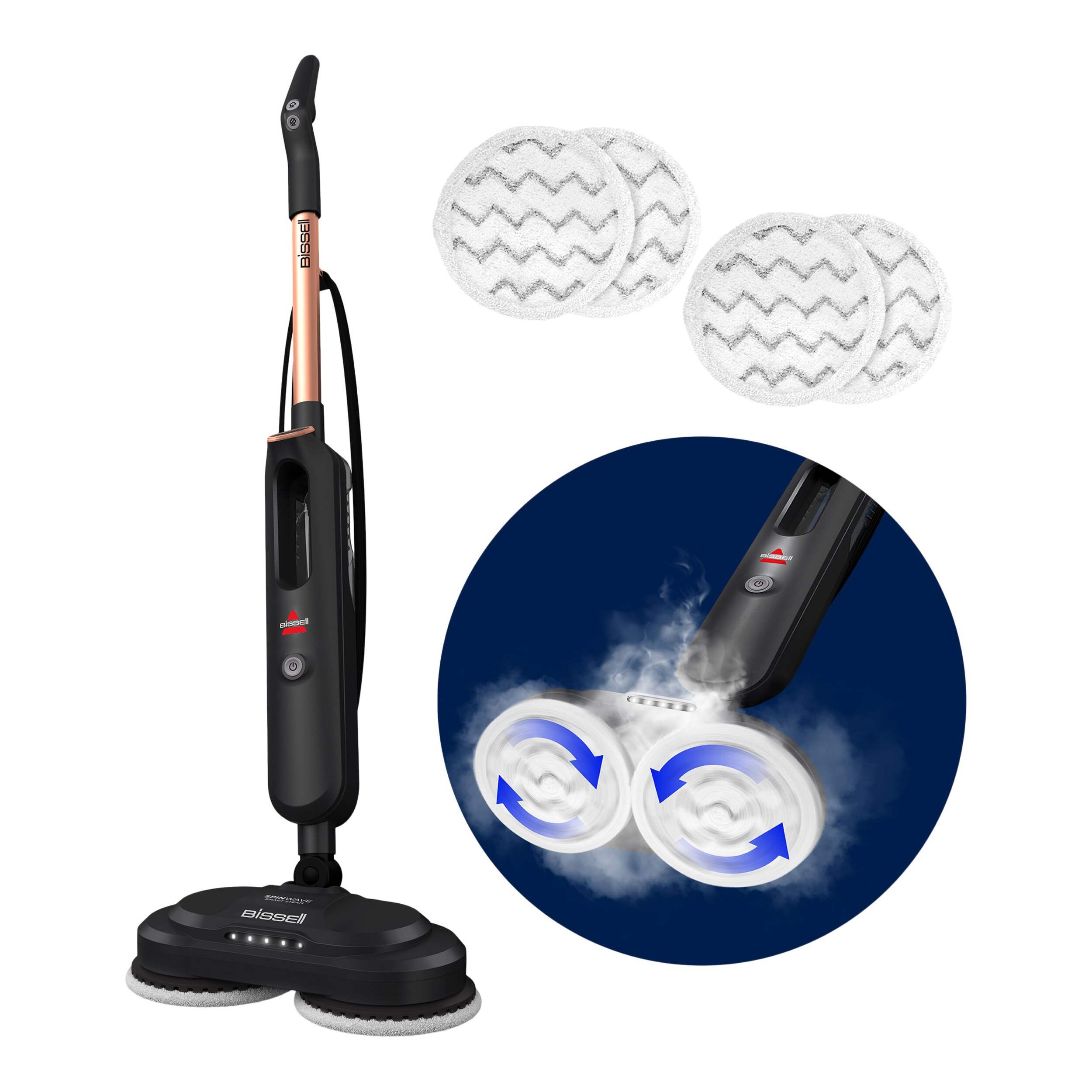 Nettoyeur à vapeur intelligent avec fil BISSELL SpinWave Composite_or_Mixed