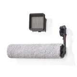 NOMA Hard Floor Wet Cleaner Replacement Filter & Brush Roll Kit Front_Three_Fourths_Angled_Left