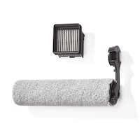 NOMA Hard Floor Wet Cleaner Replacement Filter & Brush Roll Kit Front_Three_Fourths_Angled_Left