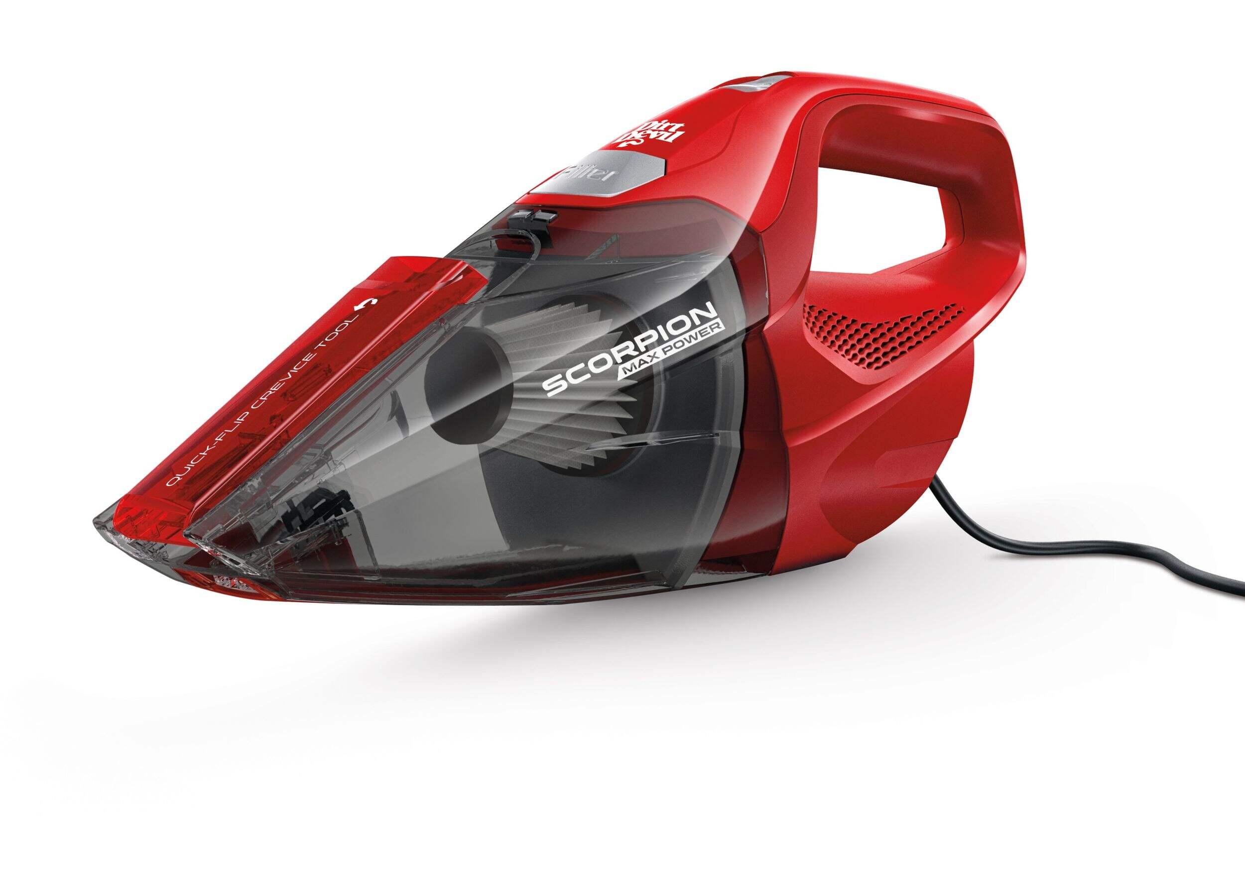 Dirt Devil EDVP Scorpion Corded Lightweight Hand Vacuum Cleaner Front_Angled_Left