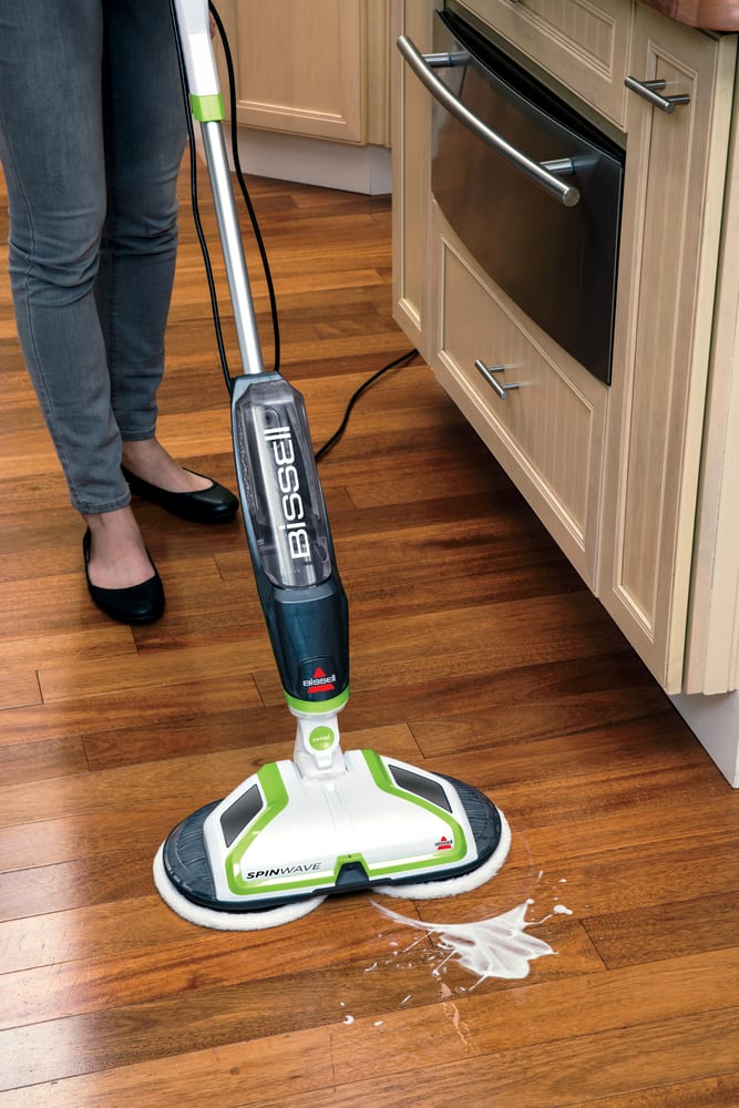 BISSELL SpinWave Plus Powered Hardwood Floor Mop and Cleaner20391 two pads 