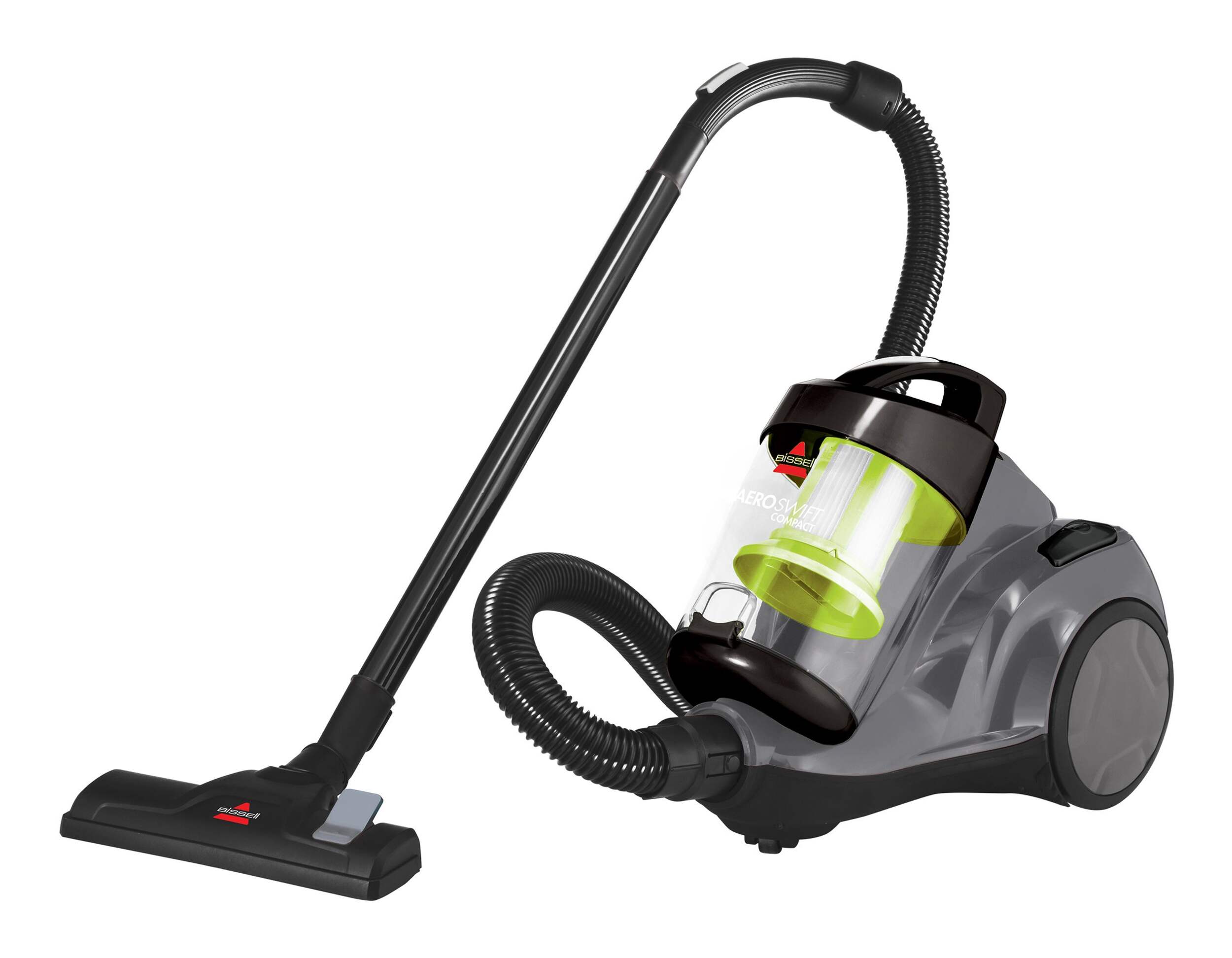 BISSELL AeroSwift Compact Lightweight Bagless Corded Canister Vacuum Cleaner Front_Three_Fourths_Angled_Left