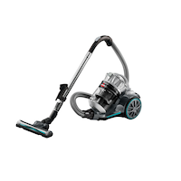 BISSELL CleanView Plus® Multi-Cyclonic Lightweight Bagless Corded Canister Vacuum Cleaner, Silver Front_Three_Fourths_Angled_Left