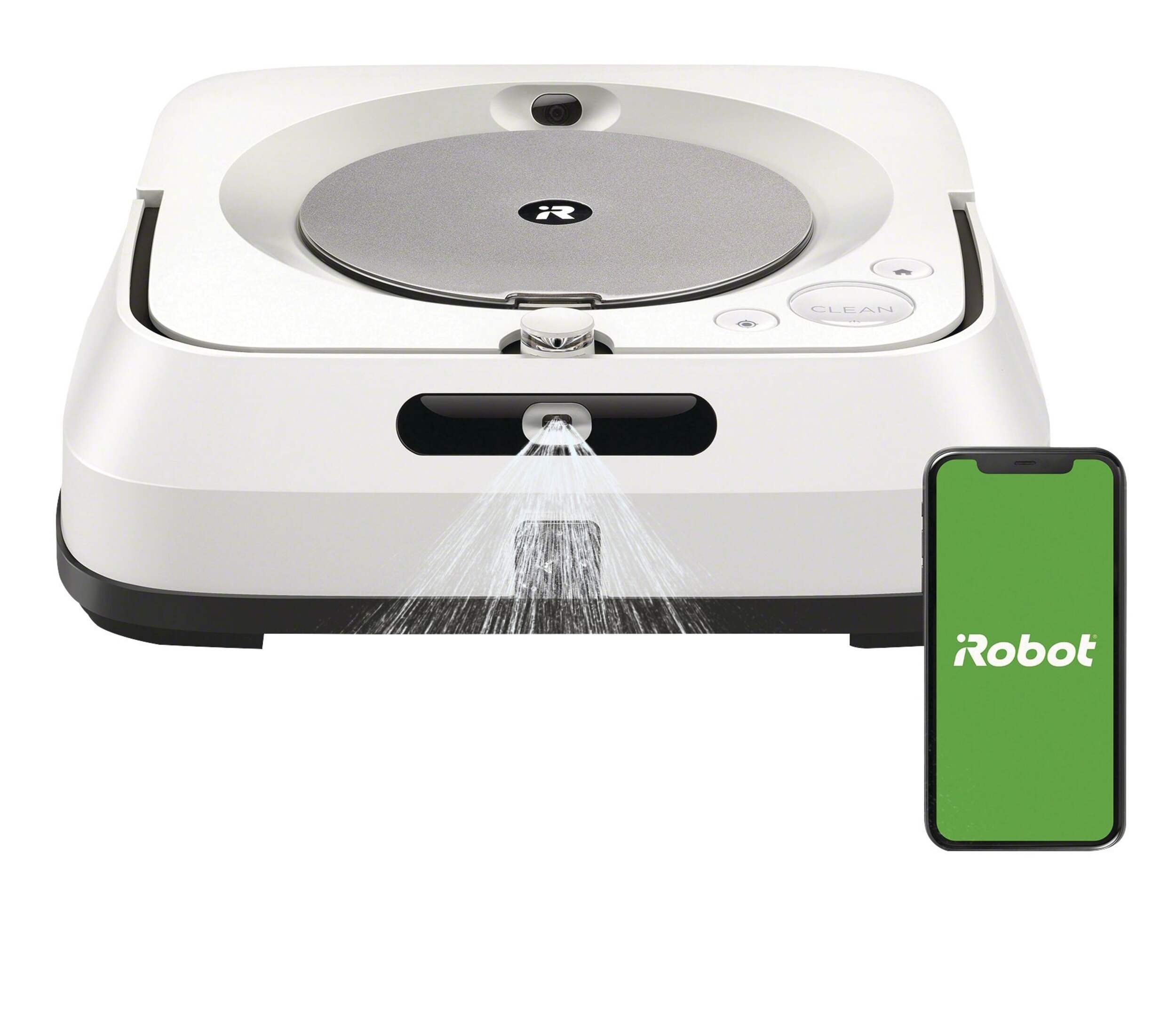 iRobot® Braava jet® m6 Robot Cordless Mop – Smart Mapping, Ideal for Multiple Rooms, Jet Spray Front_Elevated