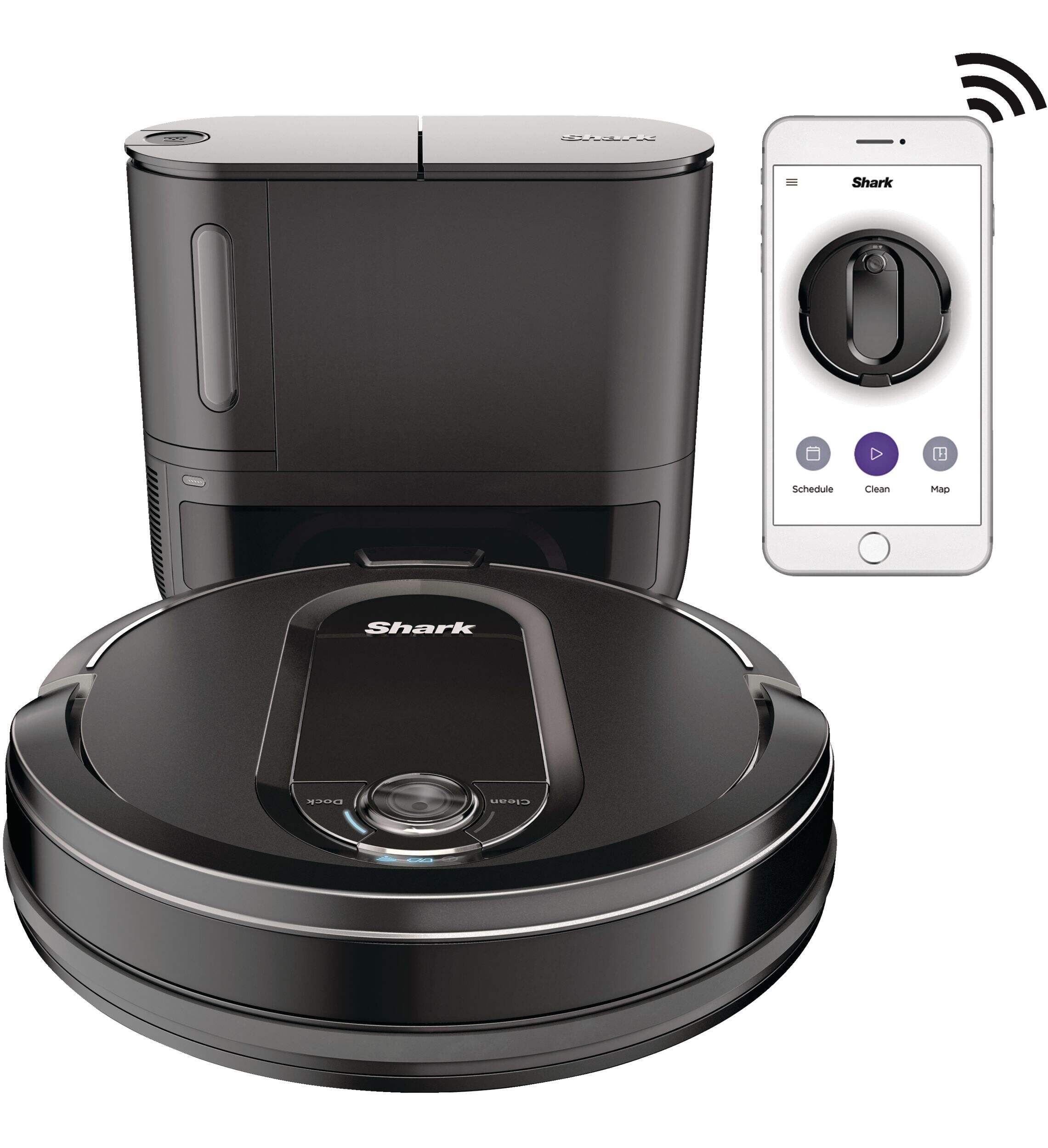 Shark IQ Robot Self-Empty™ Bagless Robot Vacuum Cleaner Front_Elevated