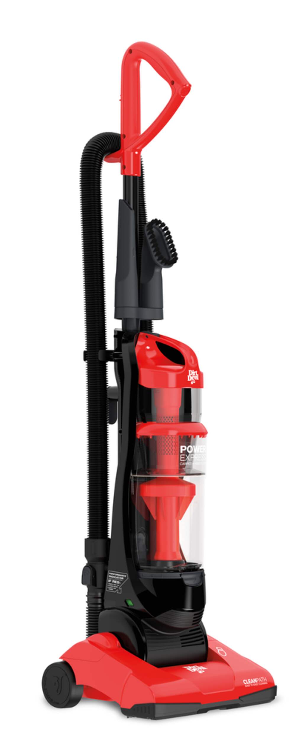 Dirt Devil Power Express Lightweight Upright Vacuum Cleaner Front_Three_Fourths_Angled_Right