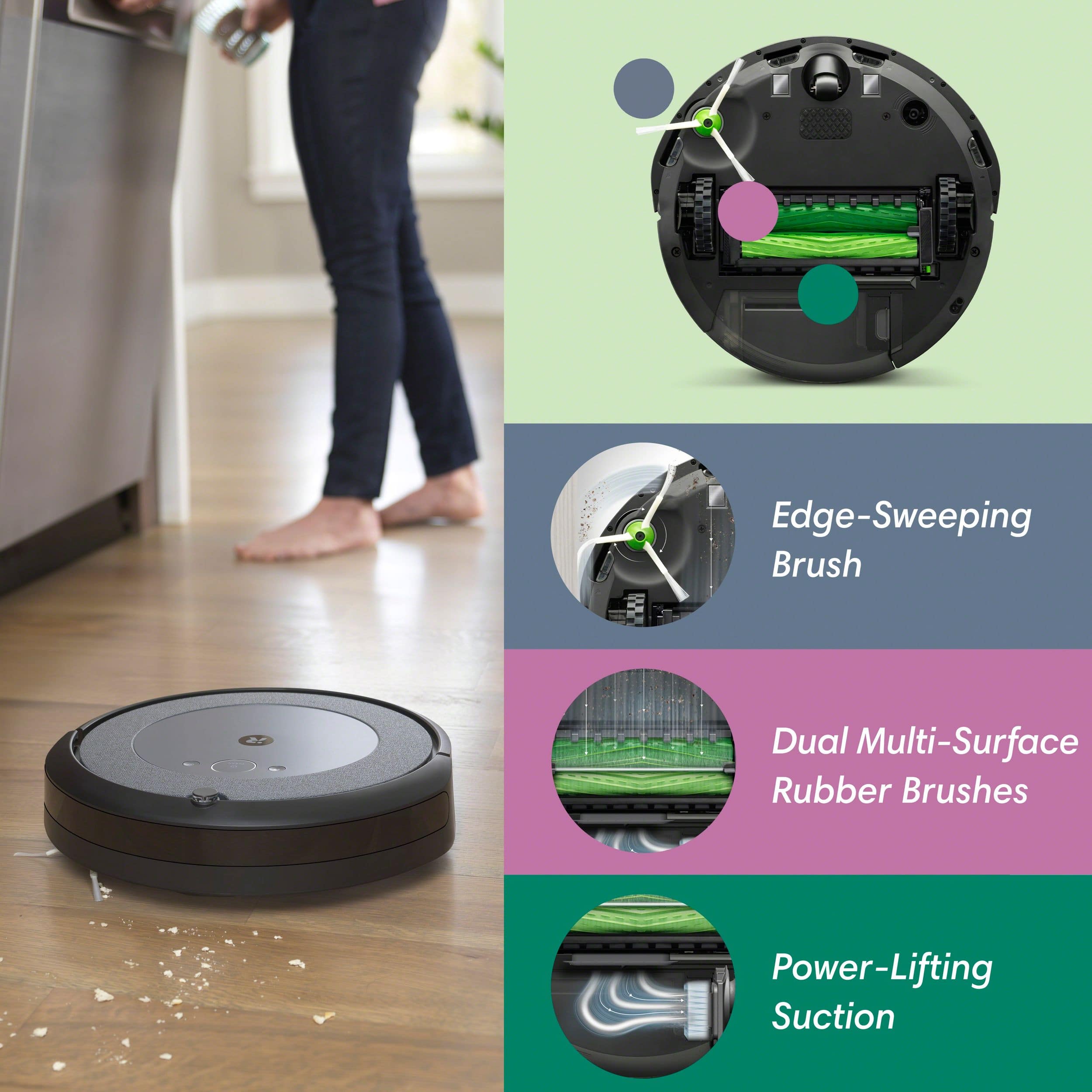 iRobot® Roomba® i3 EVO Robot Vacuum – Now Clean by Room with Smart