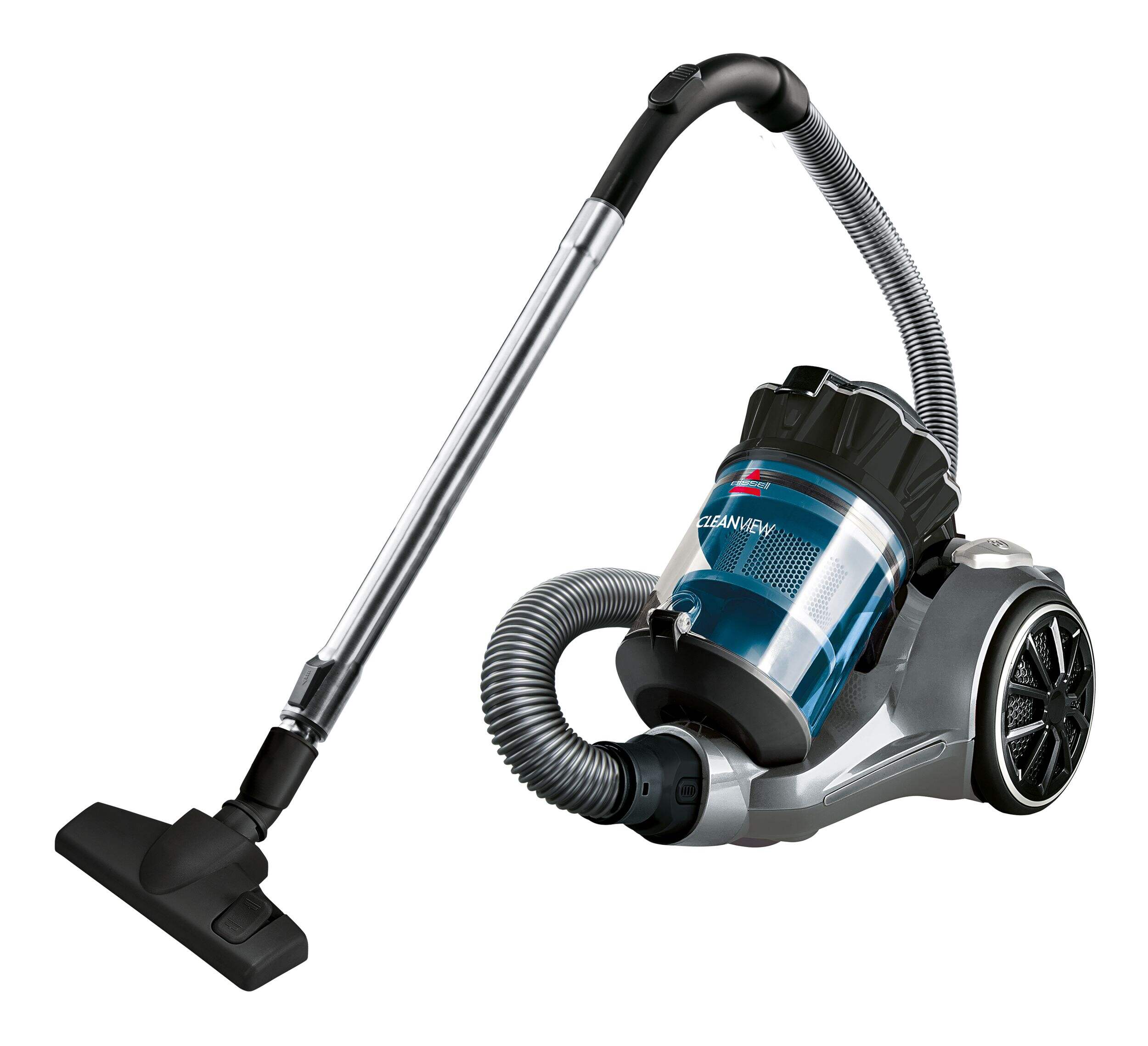 BISSELL CleanView® Multi-Cyclonic Canister Vacuum, Bagless, Corded Front_Three_Fourths_Angled_Left