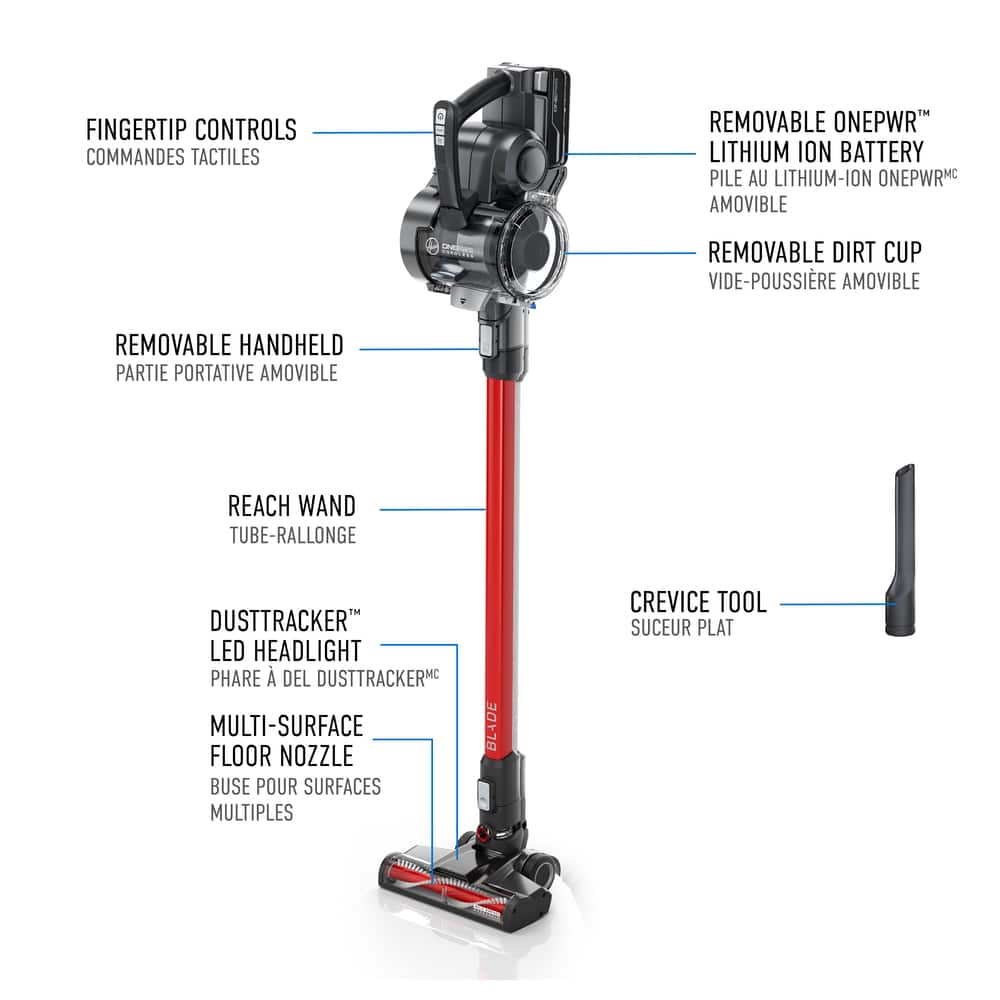 Hoover® ONEPWR Blade Jumpstart Multi Surface Cordless Stick Vacuum ...