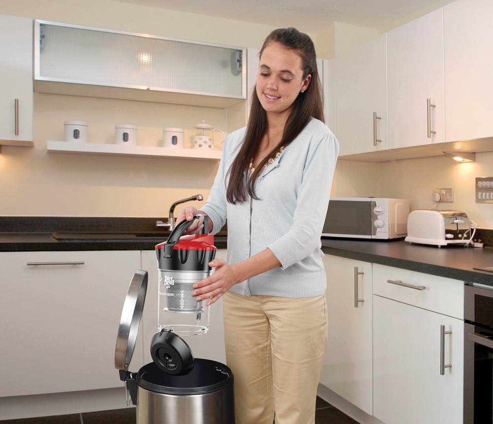 Dirt Devil FeatherLite Cyclonic Lightweight Bagless Canister Vacuum