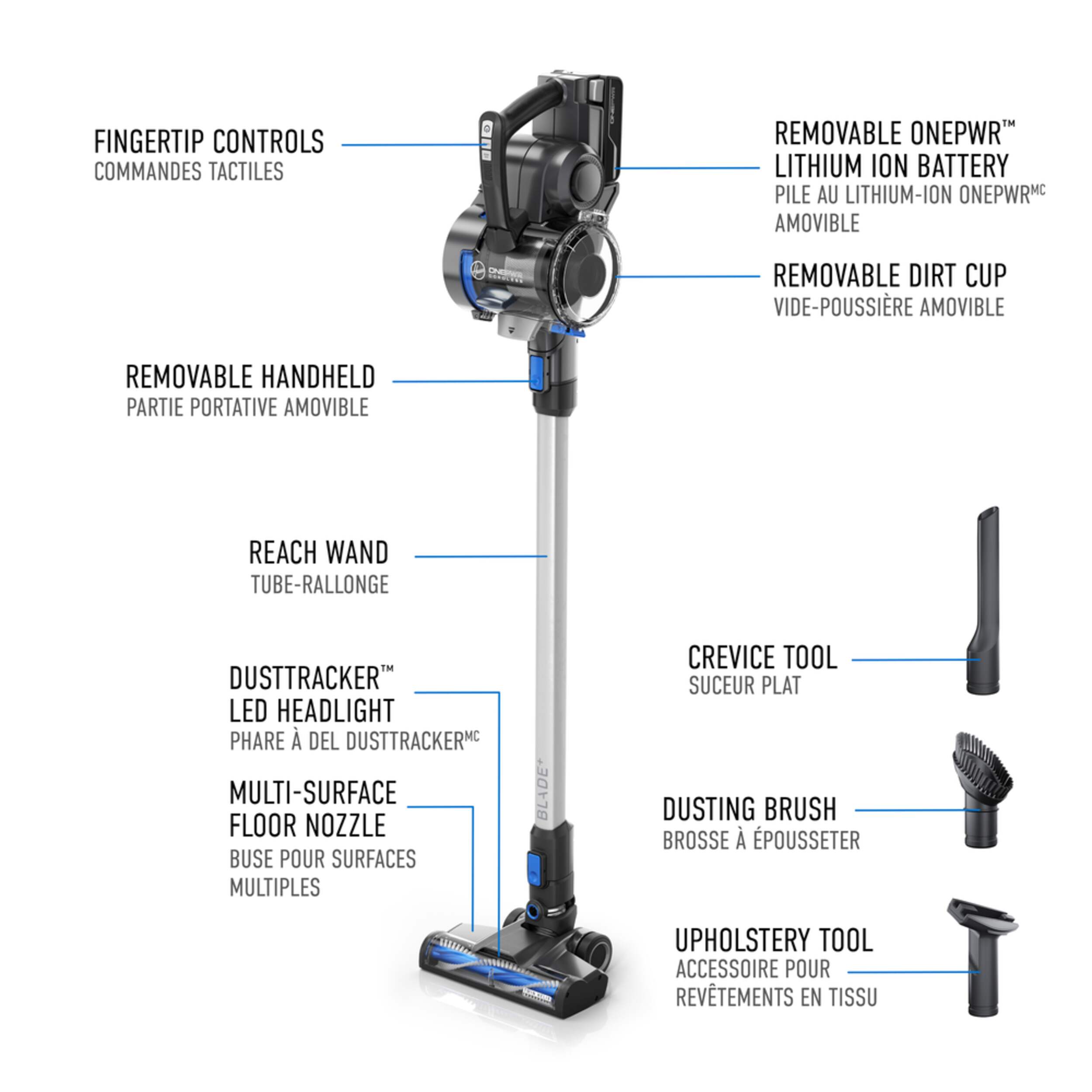 Hoover® ONEPWR™ ONEPWR Blade Plus Cordless Stick Vacuum Cleaner, 2