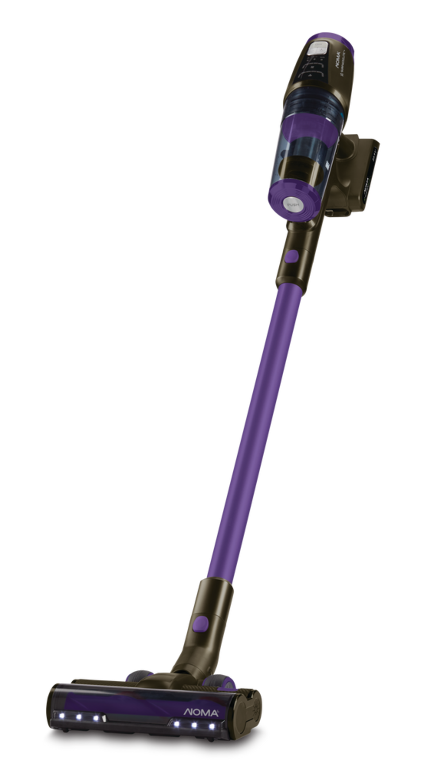 NOMA Premium SurfaceElite+ Multi-Surface Cordless Stick Vacuum with 2 Batteries Front_Three_Fourths_Angled_Left