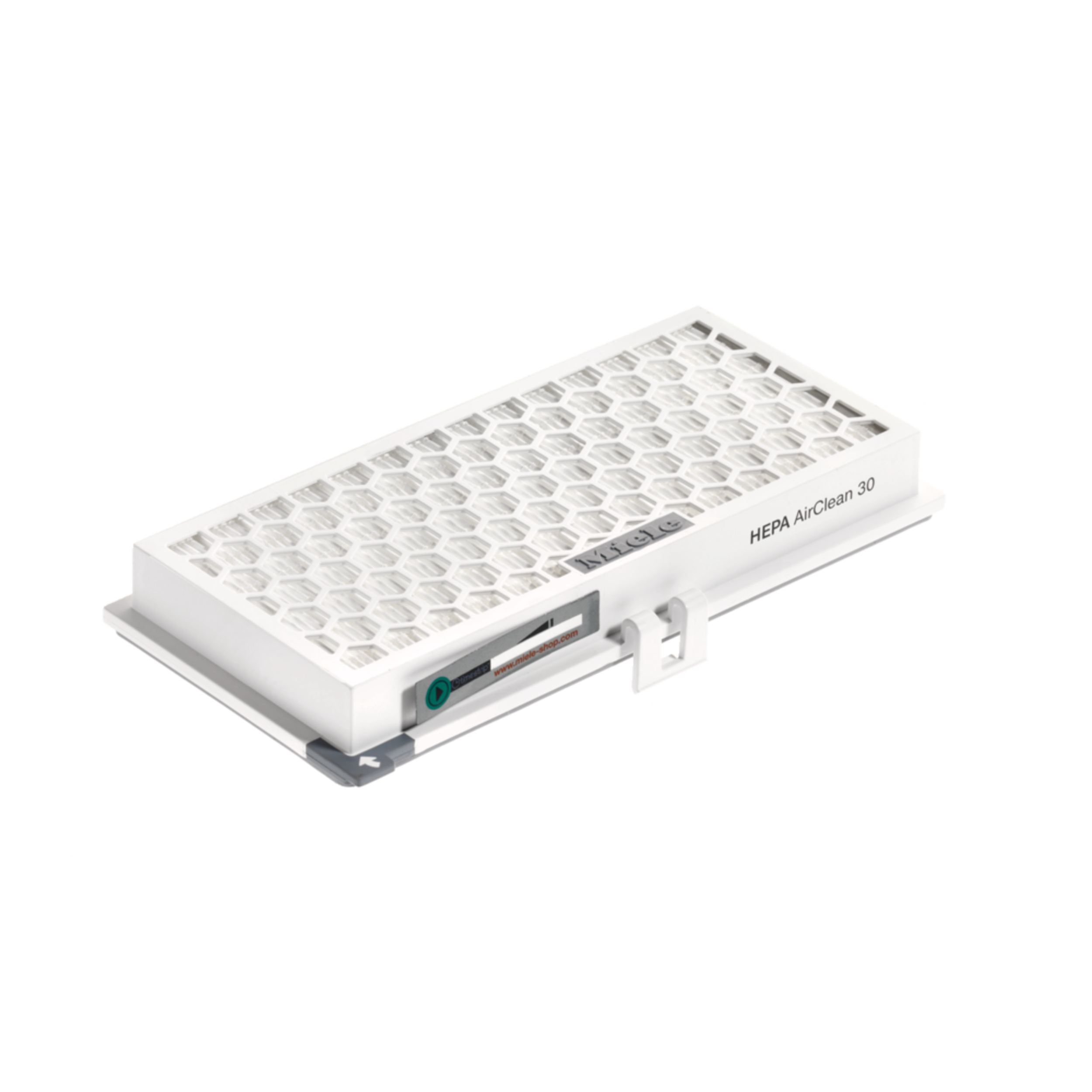 Miele SF-HA 30 HEPA AirClean filter with TimeStrip® Front_Three_Fourths_Angled_Right