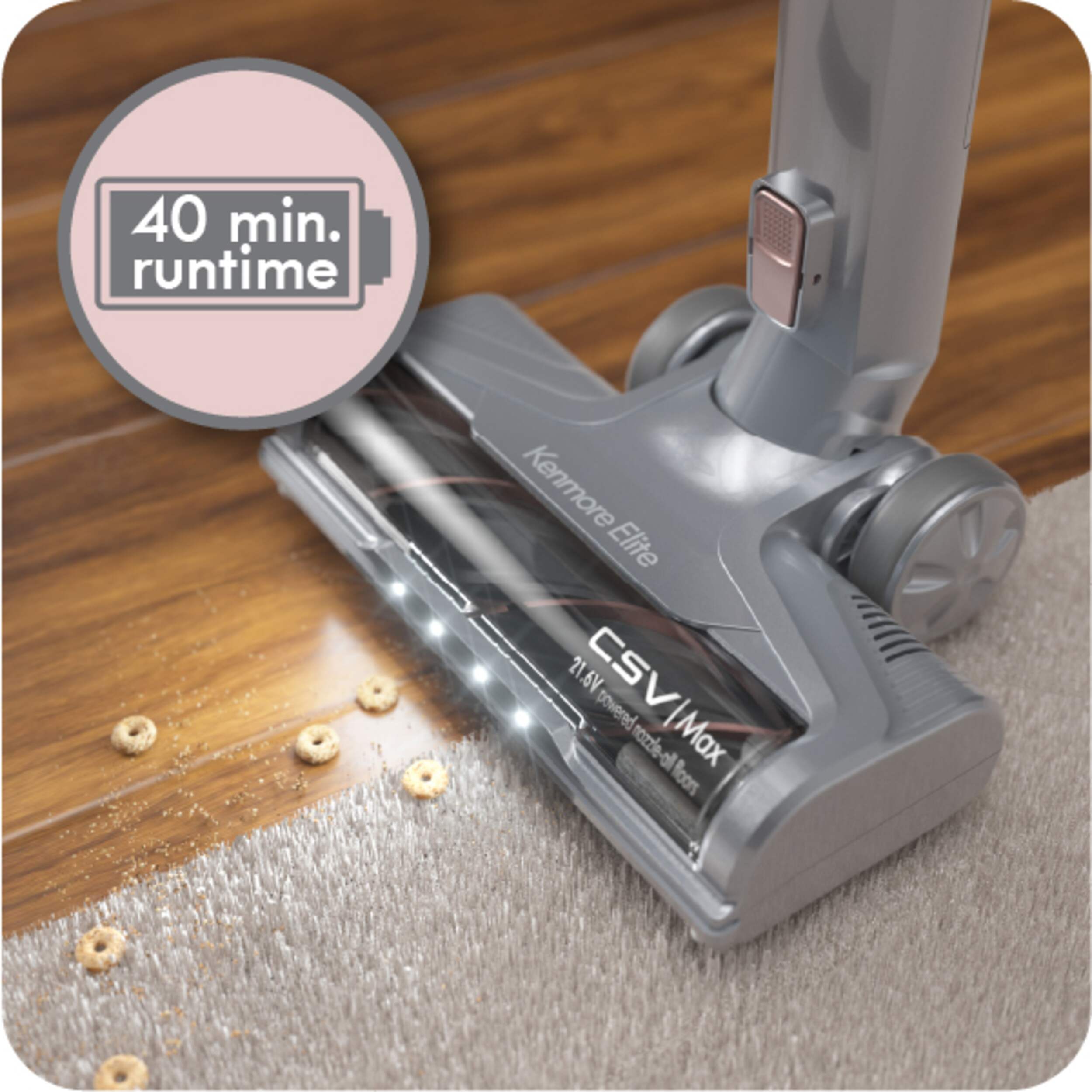 Kenmore Elite CSV UltraLightweight Cordless Bagless Stick Vacuum, 21