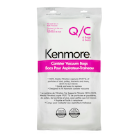 Kenmore Genuine HEPA Canister Vacuum Cleaner Bags, 6-pk Back_Flat