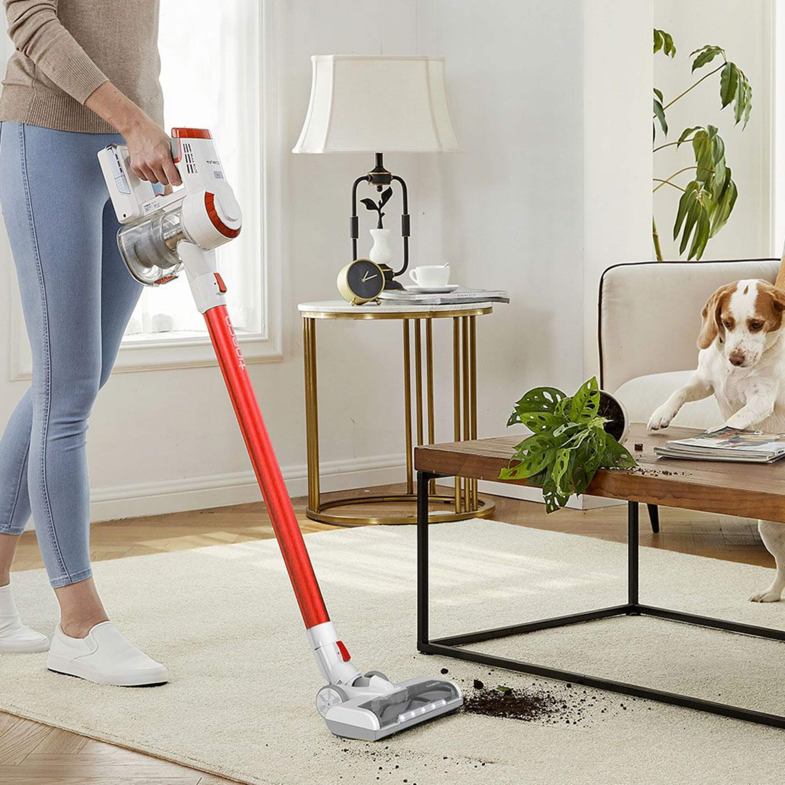 Tineco T2 EX Cordless Stick Vacuum incl 2 Batteries For Total Run Time