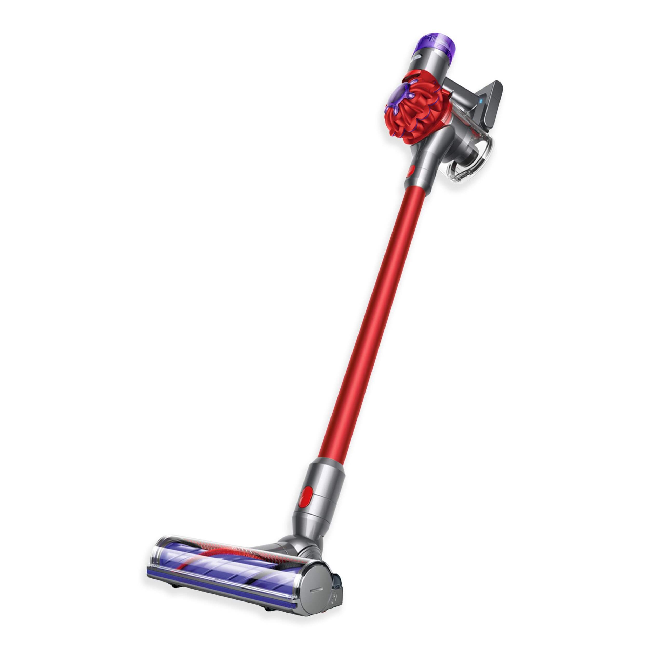 Dyson V8™ Origin Cordless Stick Vacuum, Red Front_Three_Fourths_Angled_Left