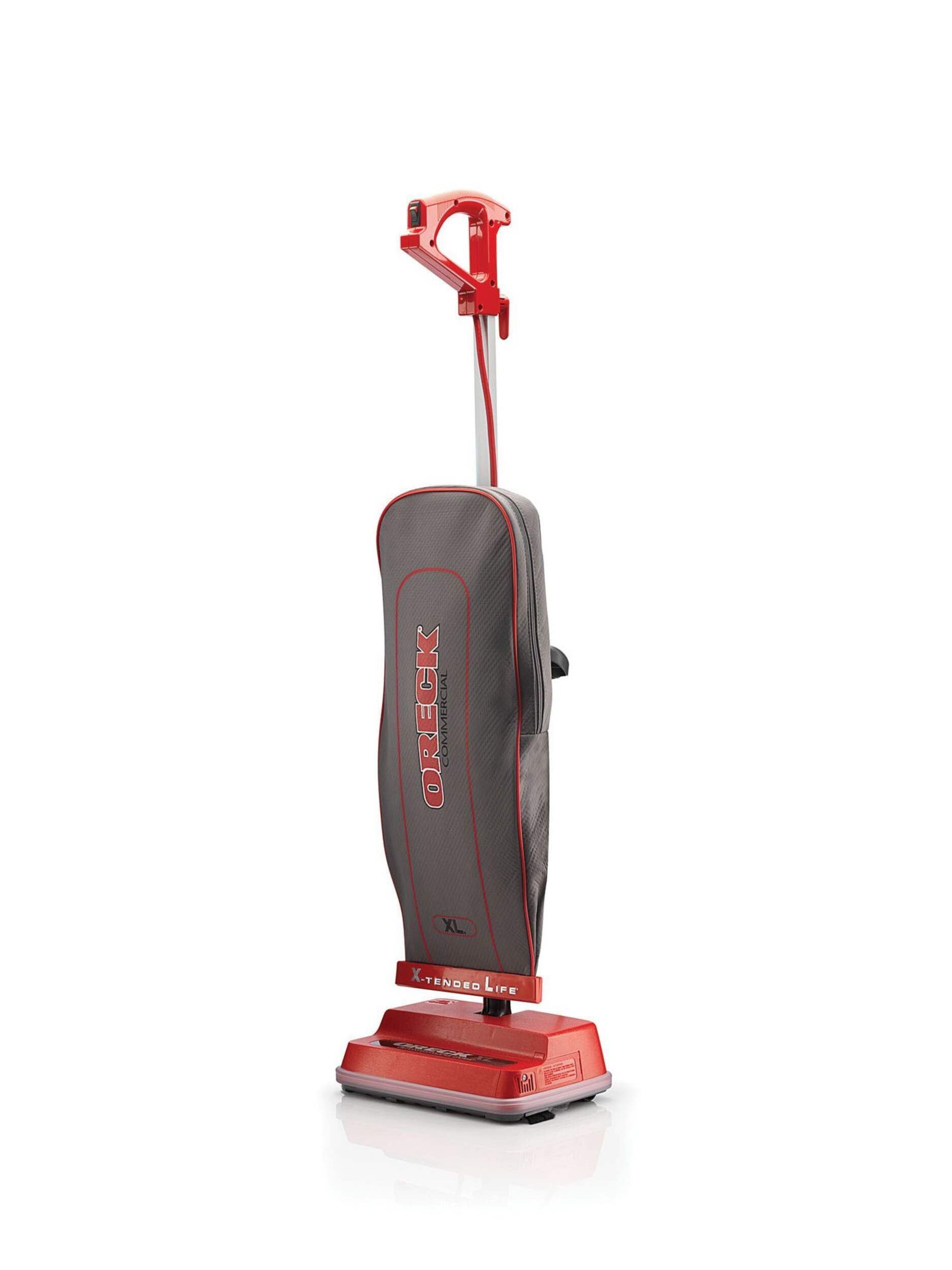 Oreck® Commercial Upright Bagged Vacuum Cleaner Front_Angled_Left