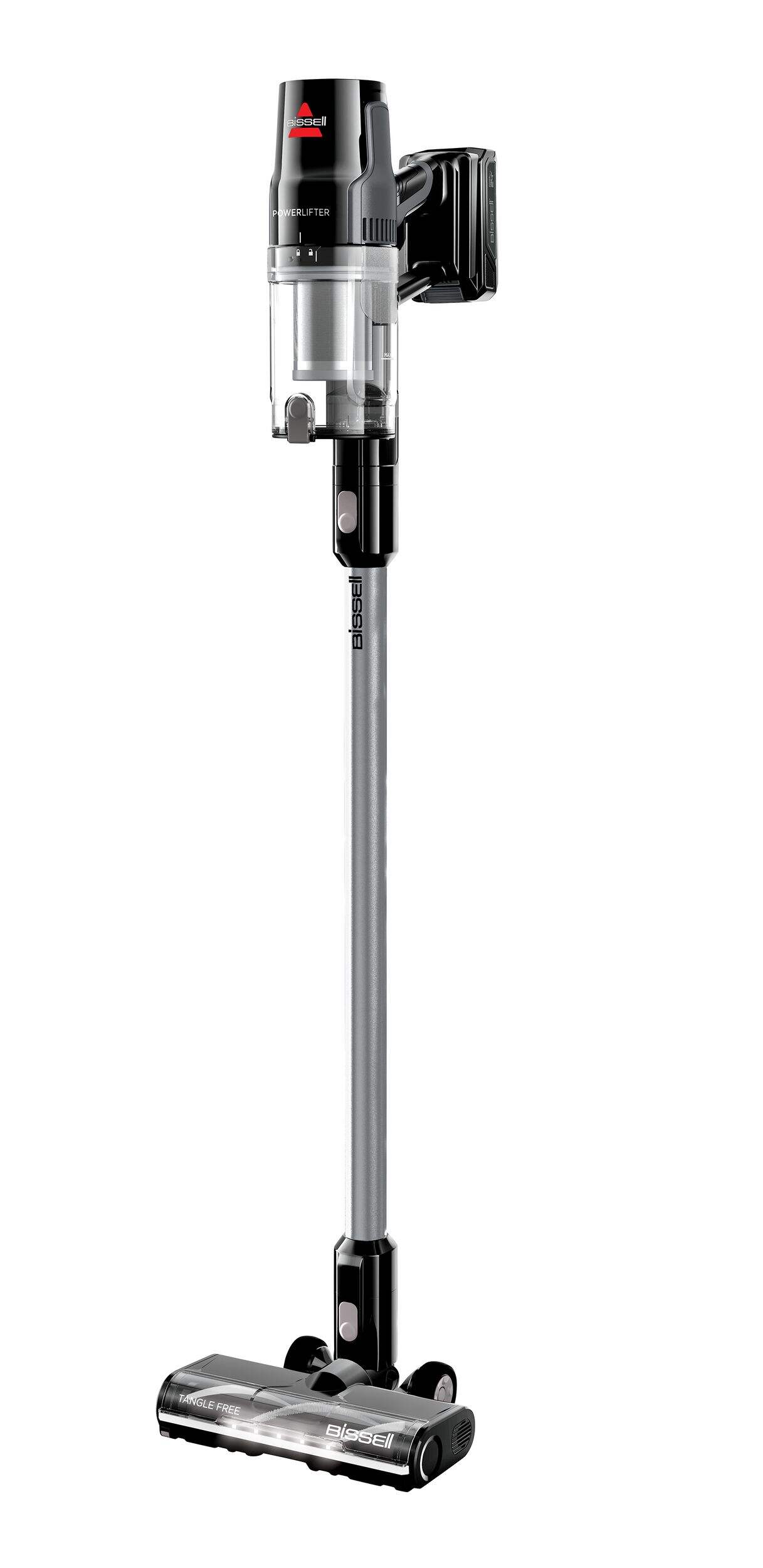 BISSELL PowerLifter Cordless Stick Vacuum Front_Three_Fourths_Angled_Left
