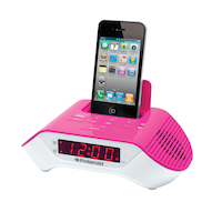 Polaroid Pink iPod Clock Radio