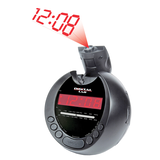 Digital Lab Projection Round Clock Radio